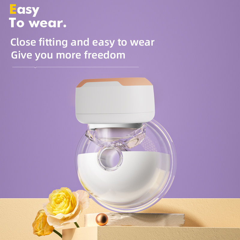 OEM Lectric Breast Pump Hands Free Wearable Portable Breastfeeding Bottles Wireless Hospital Grade Quiet Anti-Leaking with Voice Broadcast Heating 4 Mode 12 L