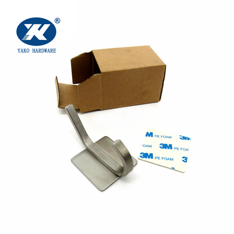 Крючок для ванной самоклеющийся, без сверления, нержавеющая сталь