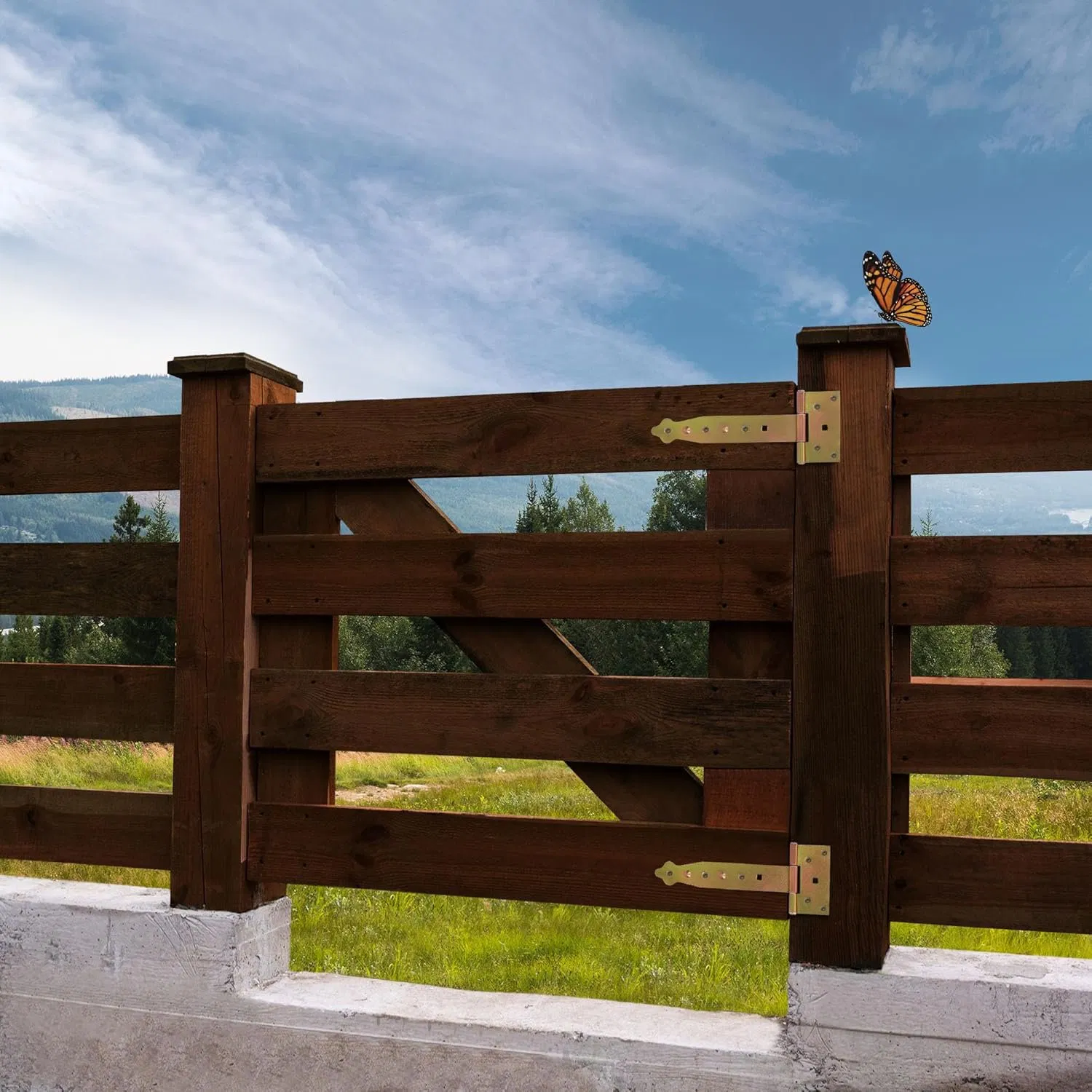 Heavy Duty Gate Latch with a Decorative Finish