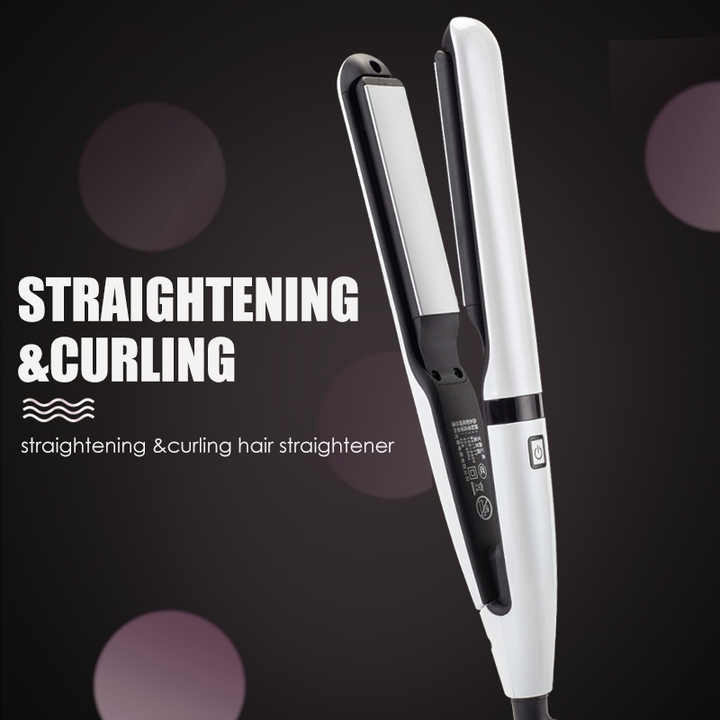 OEM Electric Wet and Dry Hair Straightener Flat Iron Plywood Multi-Speed Temperature Curling Iron