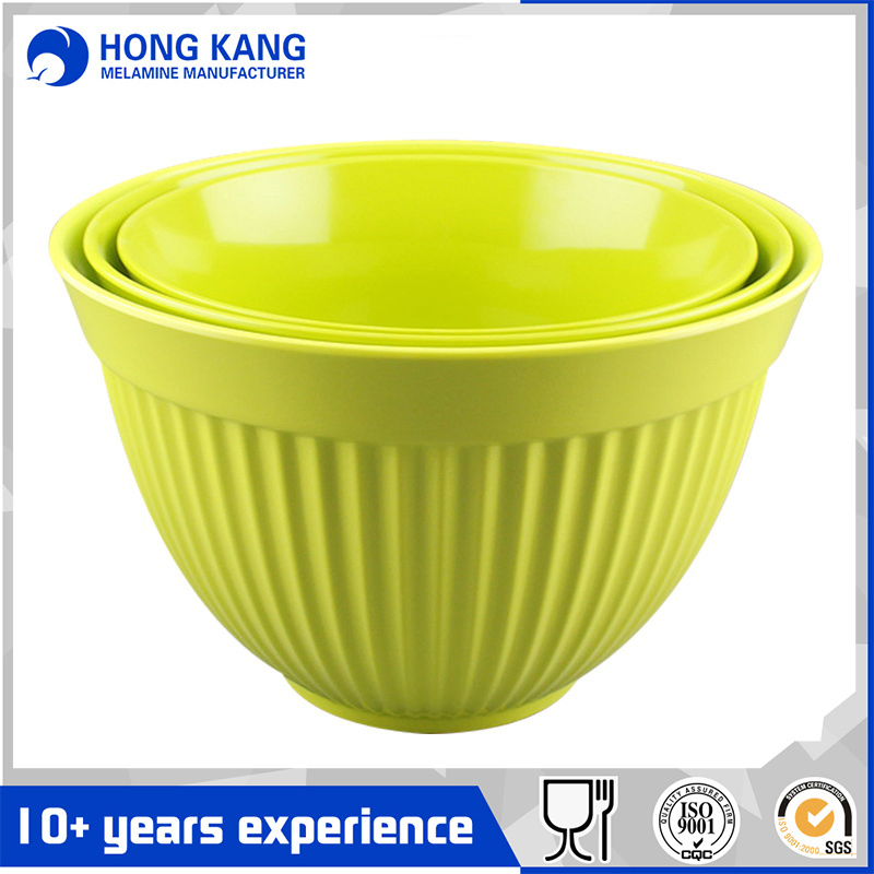 Round Popcorn Salad Melamine Mixing Bowl