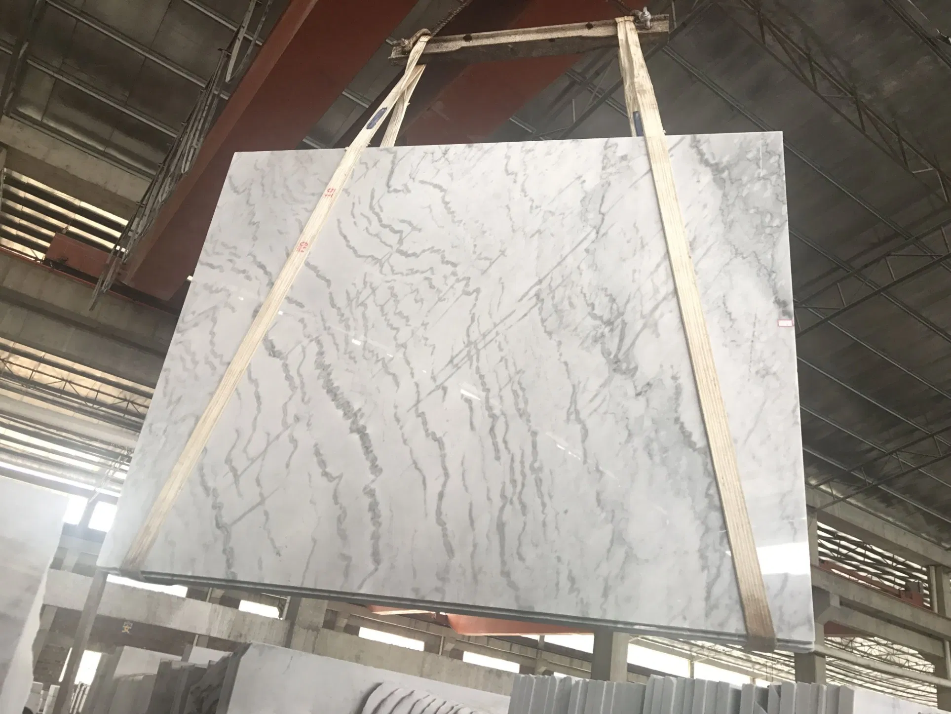 Natural White Marble with Grey Veins Cheap Guangxi White Marble Floor Tiles