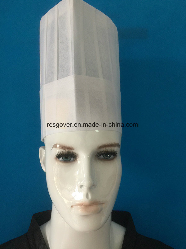 Protective Disposable Paper Chef′ S Hat Round Top