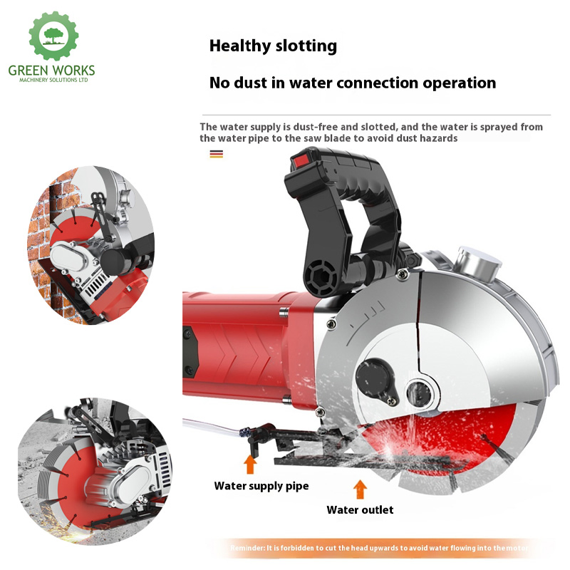 4800W Electric Groove Wall Chaser Slotting Machine with Laser Guide Wall Cutting Machine