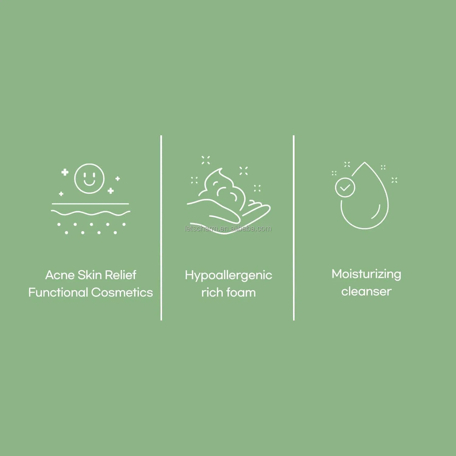 Ls044 Private Label Centella Low pH Face Foam: Soothing Hydrating Cleanse