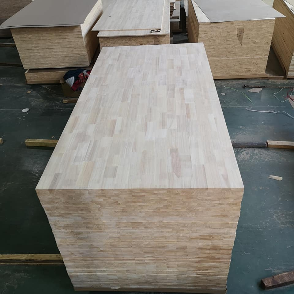 High Quality Rubber Wood Timber Rubber Solid Finger Joint Board for Furniture