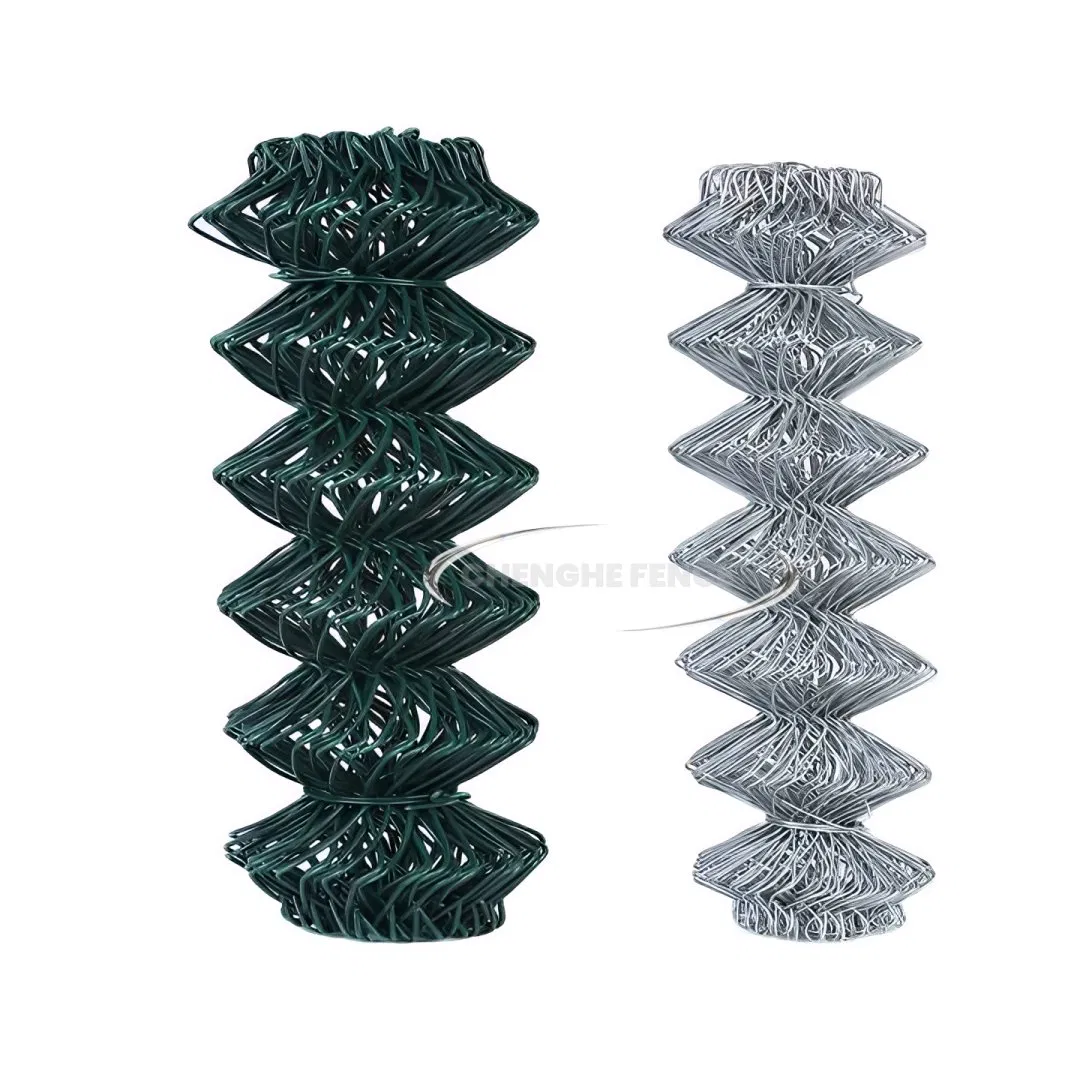 PVC Coated Galvanized Chain Link Wire Mesh Fence Cost Price Hexagonal Hole Chain Link Fencing Mesh Metal Wire PVC Coated 1X1 Wire Mesh Fence