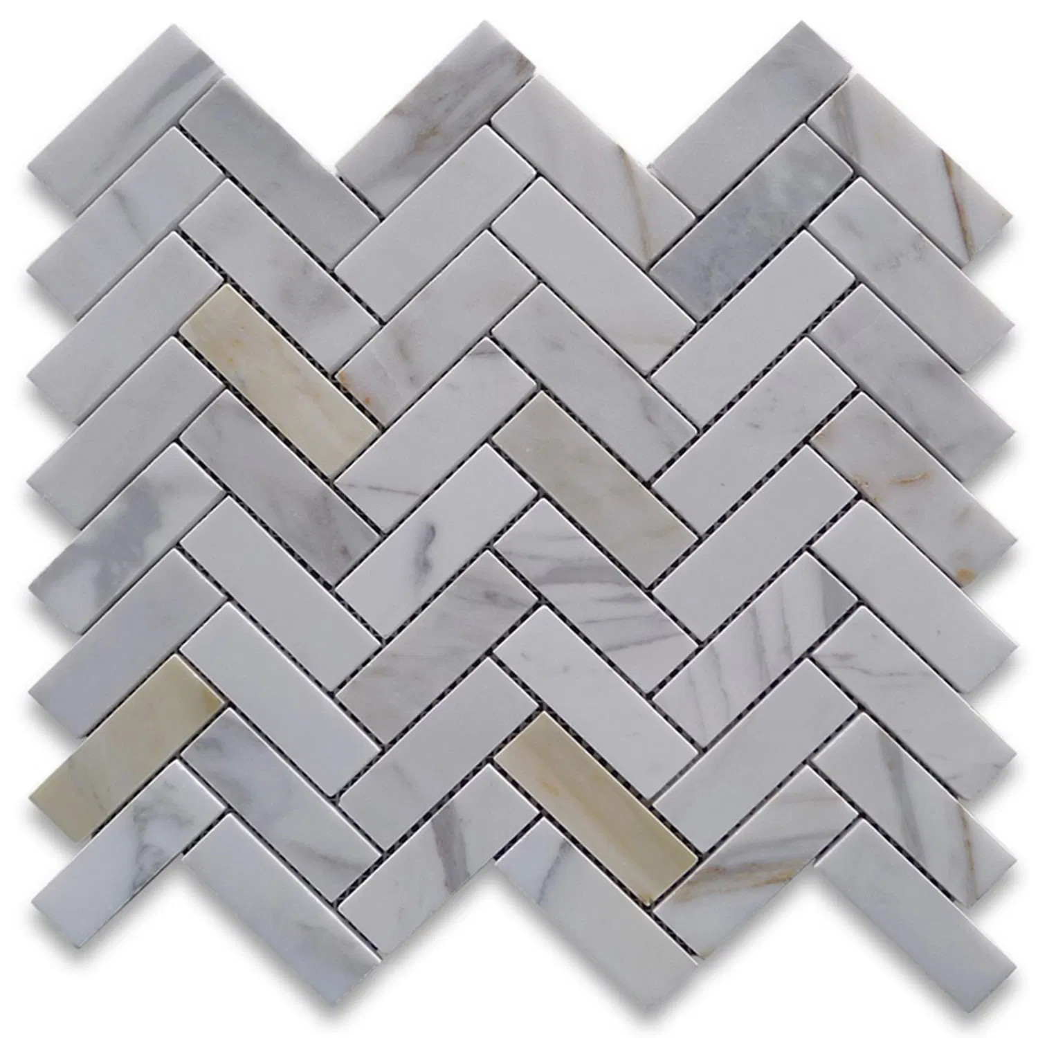 Italy White Marble Calacatta Gold Bathroom Tile Floor Tile Mosaic
