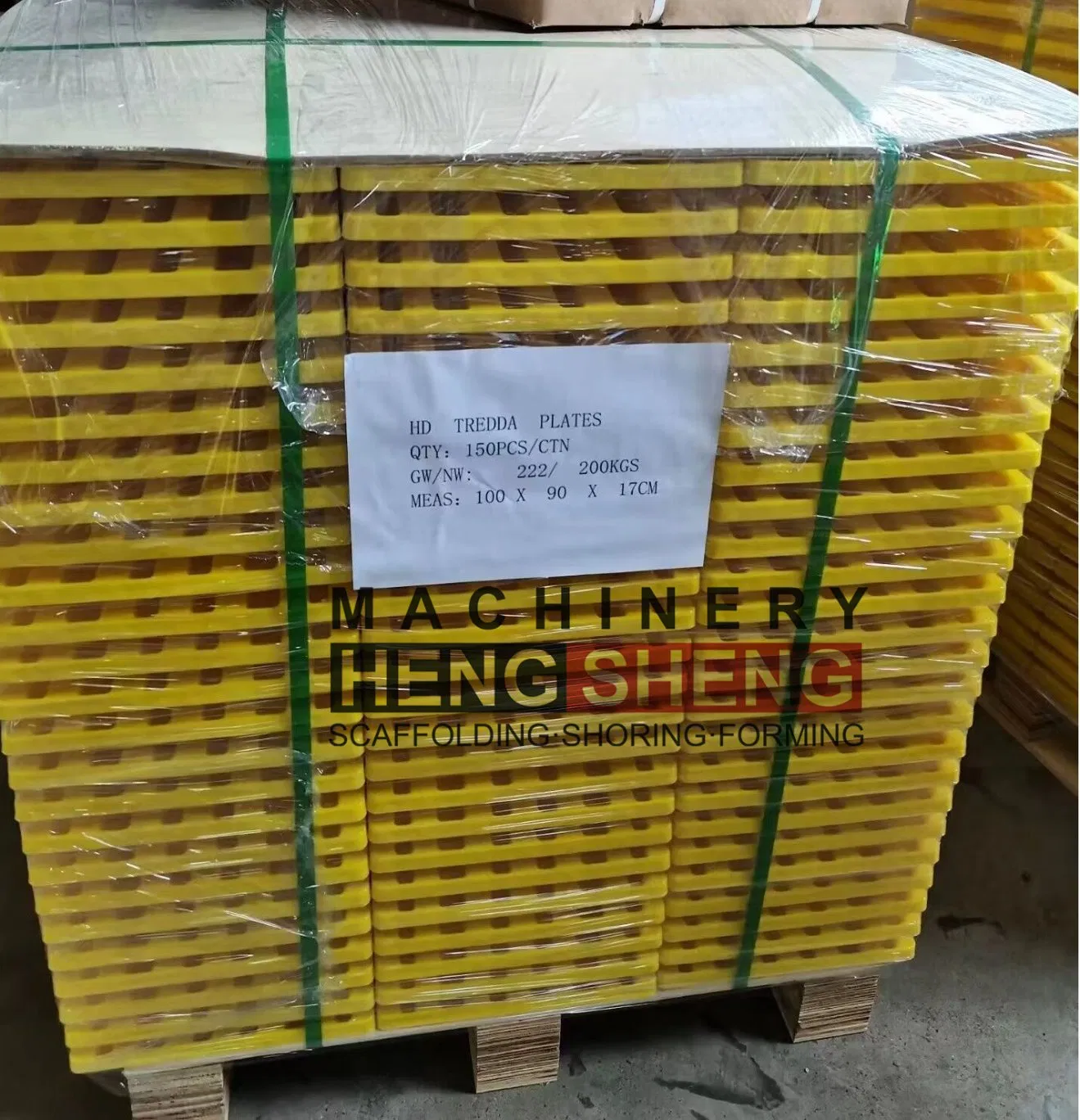 Scaffolding Plastic Foot Plate HD Tredda Plates Solid Weight 1500g Size 50X30X5.2cm