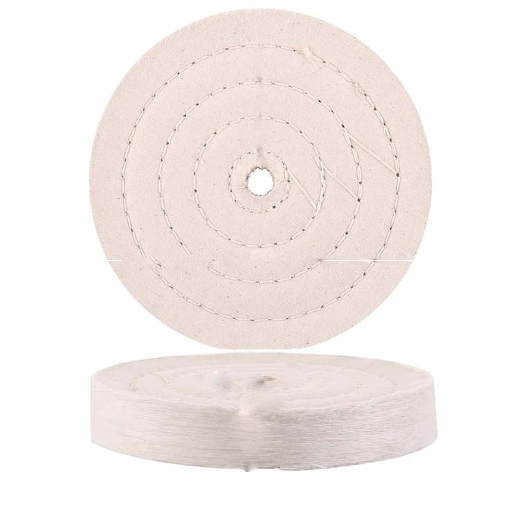 White Cotton Cloth Buffing Polishing Wheel with Red Shellac 60/60