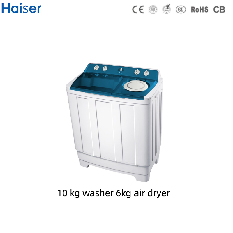Wholesale10 Kg Twin Tube Washing Machine with Red Transparent Cover