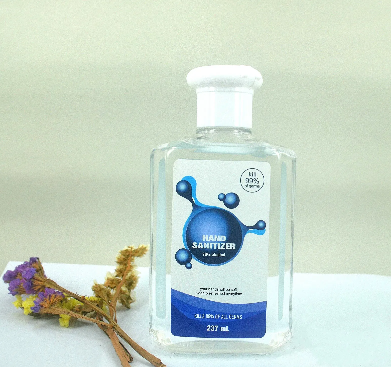 237ml Wash--Free Private-Label Disinfectant Alcohol Hand Sanitizer Gel Ce Certification