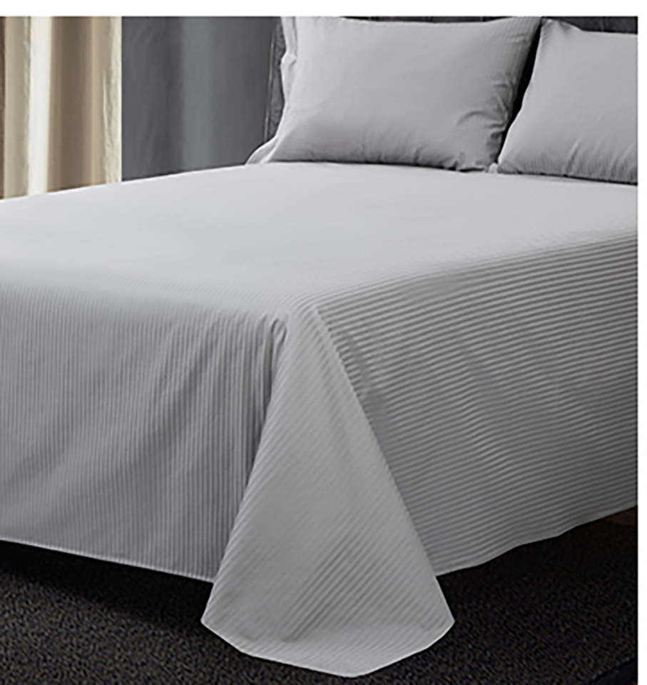 800tc 100% Egyptian Cotton Sateen Stripe Plain Dyeing Bed Sheet Set