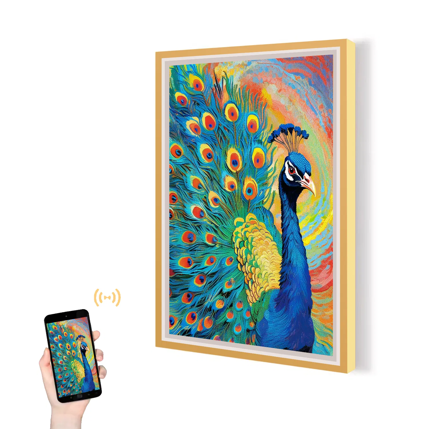 Digital Photo Frame with Android OS for Art and Industry