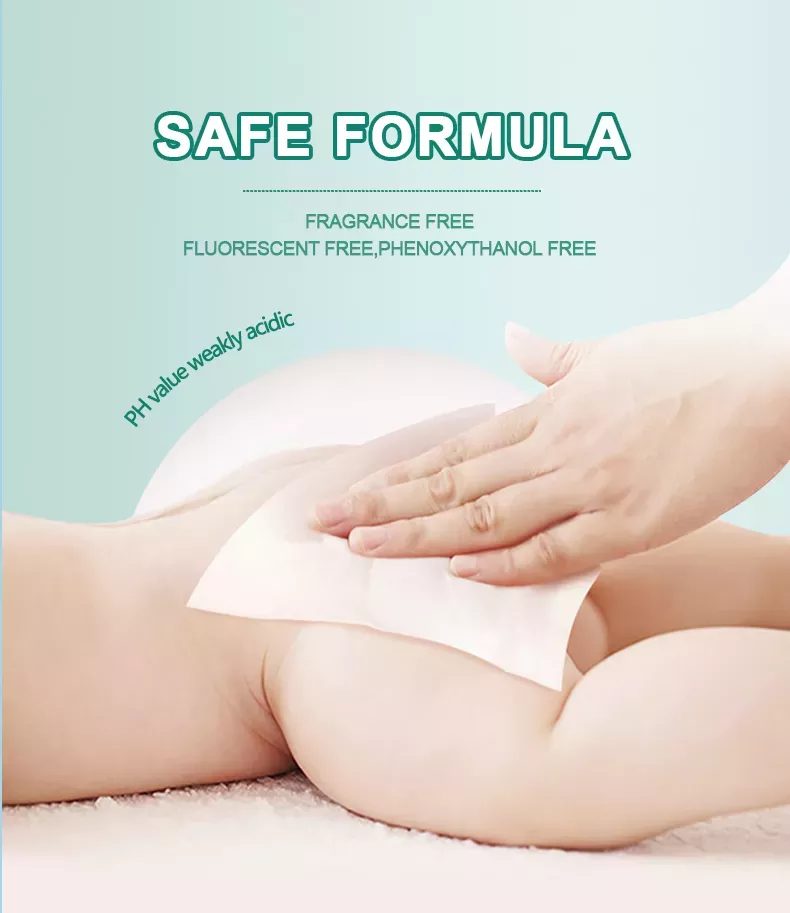 Thick Soft Baby Fresh Wipe Vitamins Extra 100 Counts Baby Wet Wipes