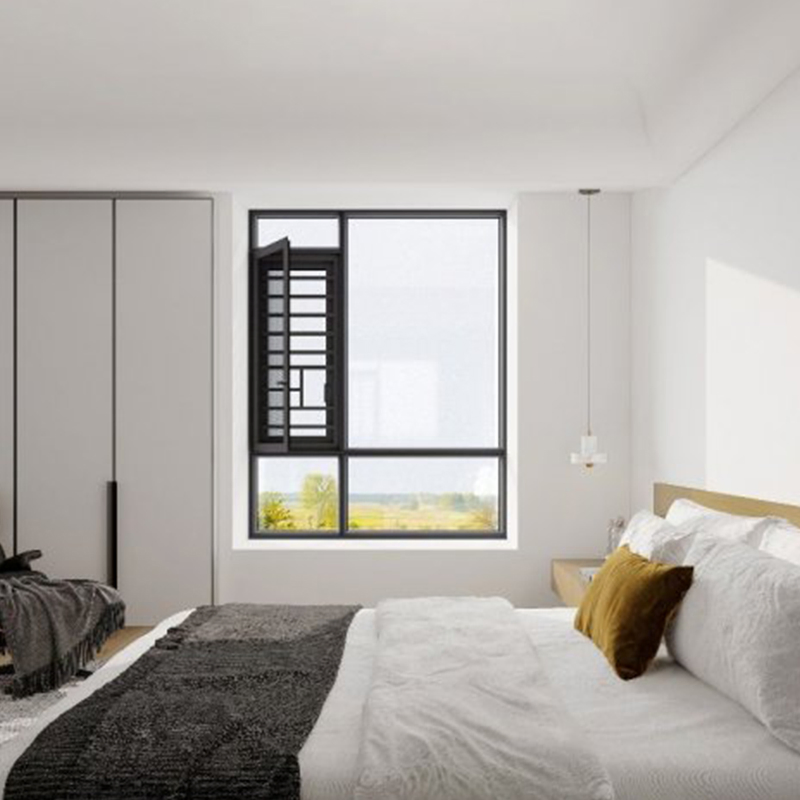Panoramic View Hurricane Impact Soundproof High Quality Aluminium Casement Window for Villa