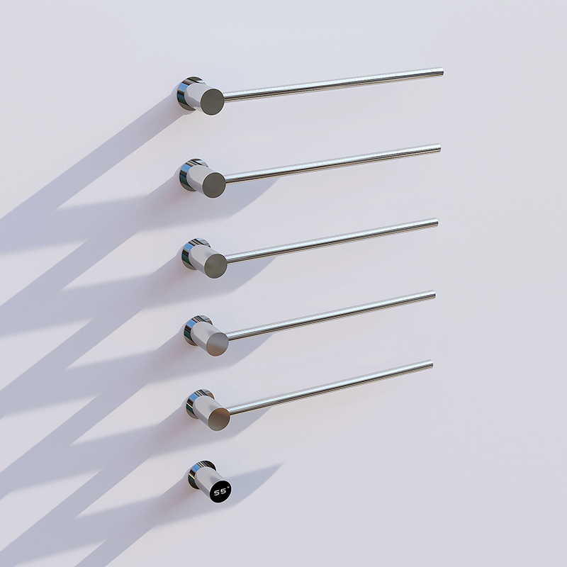 Нагреваемая вешалка для полотенец Brushed Nickel с таймером