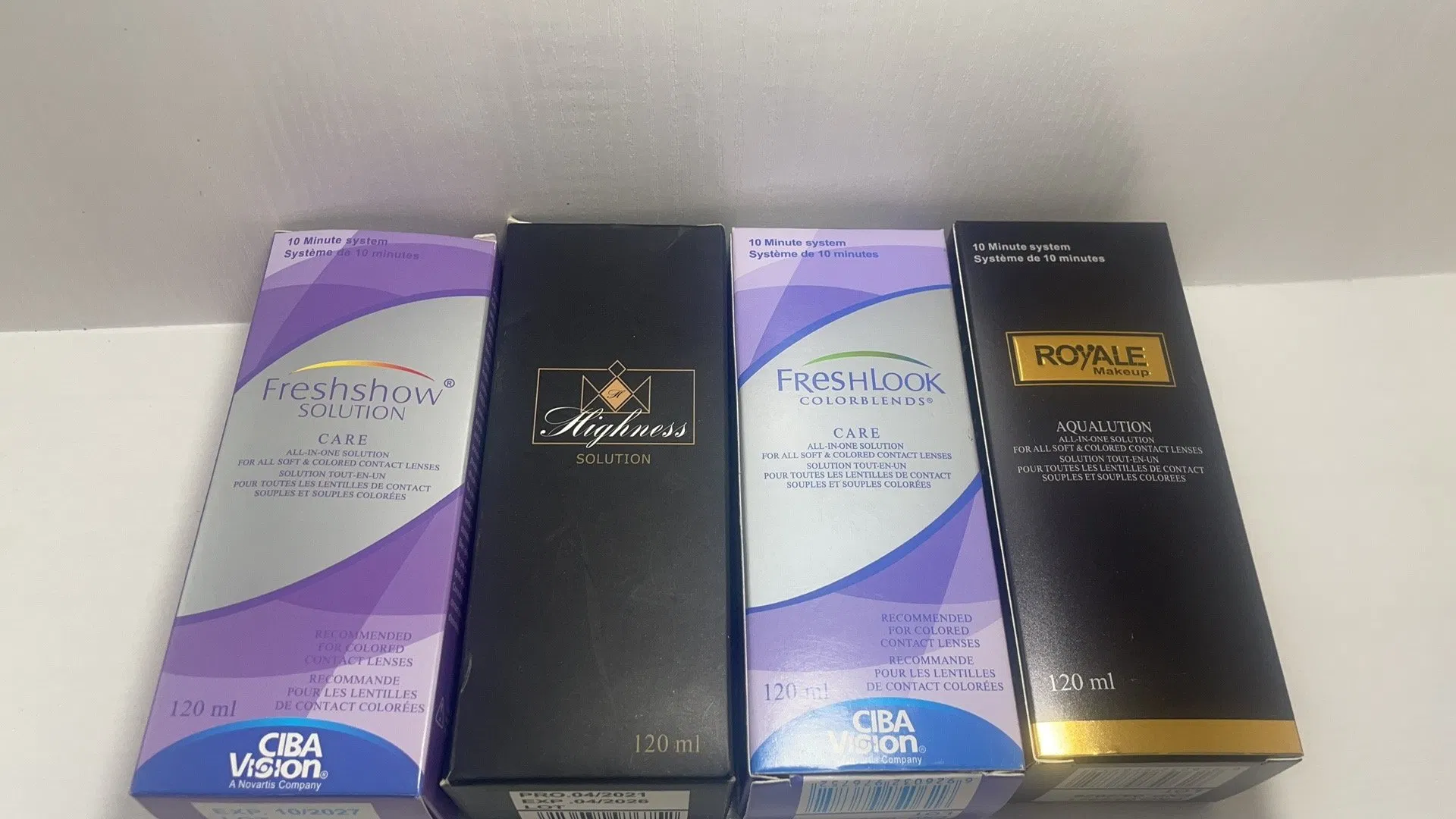 120ml Lens Solution Liquid Nursing for Eye Contact Lenses with Lense Case