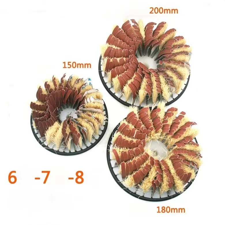 Low-Price Sale Irregular Shape Sander Sandpaper Sisal Strip Round Disc Polishing Sanding Brush