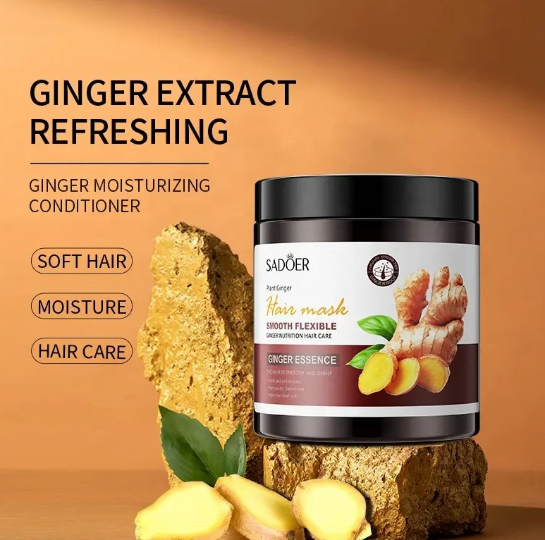 Online Wholesale in Stock Ginger Hair Mask Keratin Nourishing Hair Repair Improve Bifurcation Fluffy SPA Moisture Ginger Anti Hair Loss Moisturizing Hair Mask