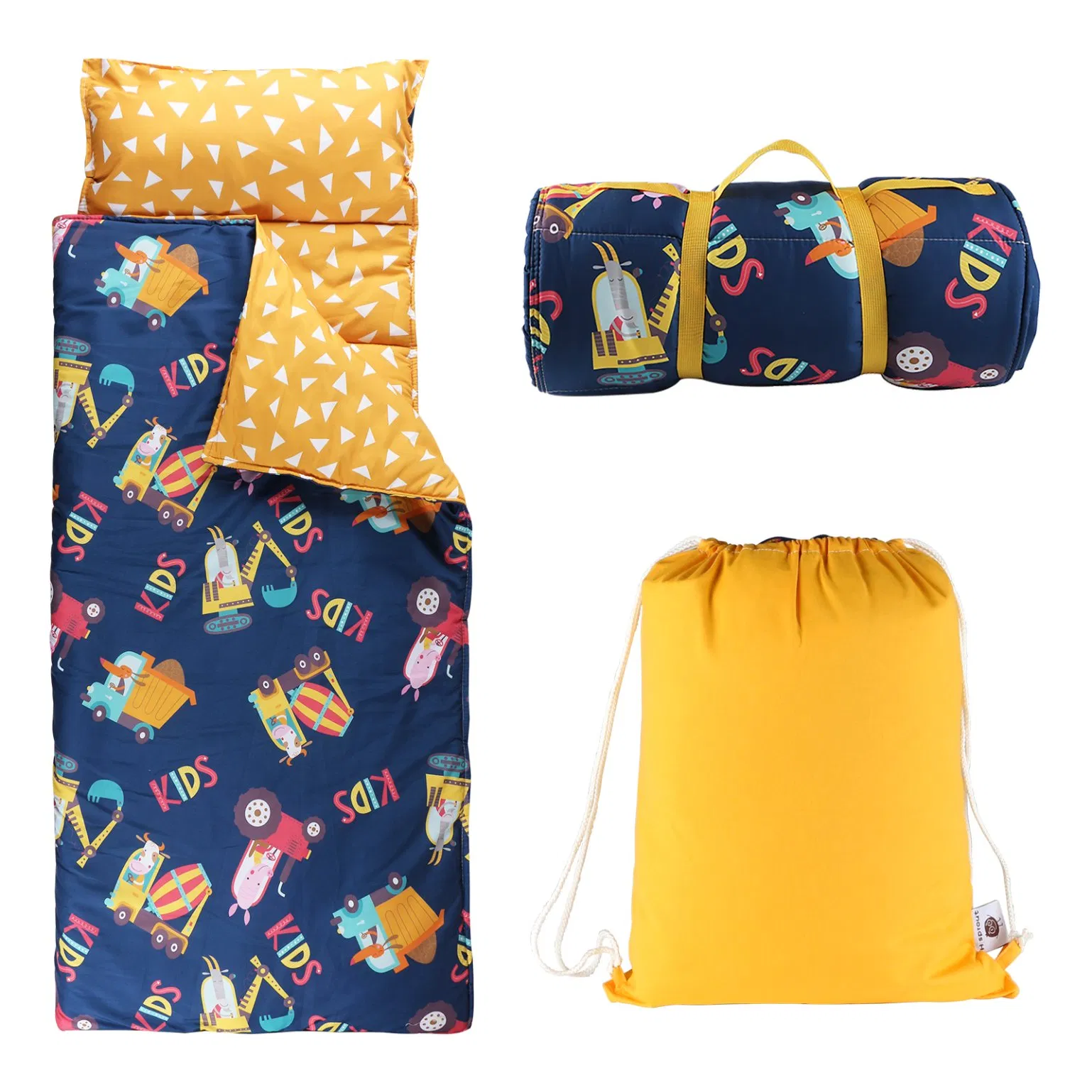 Custom Design Toddlers Sleeping Bag Soft Nap Mat Portable Easy Roll-up