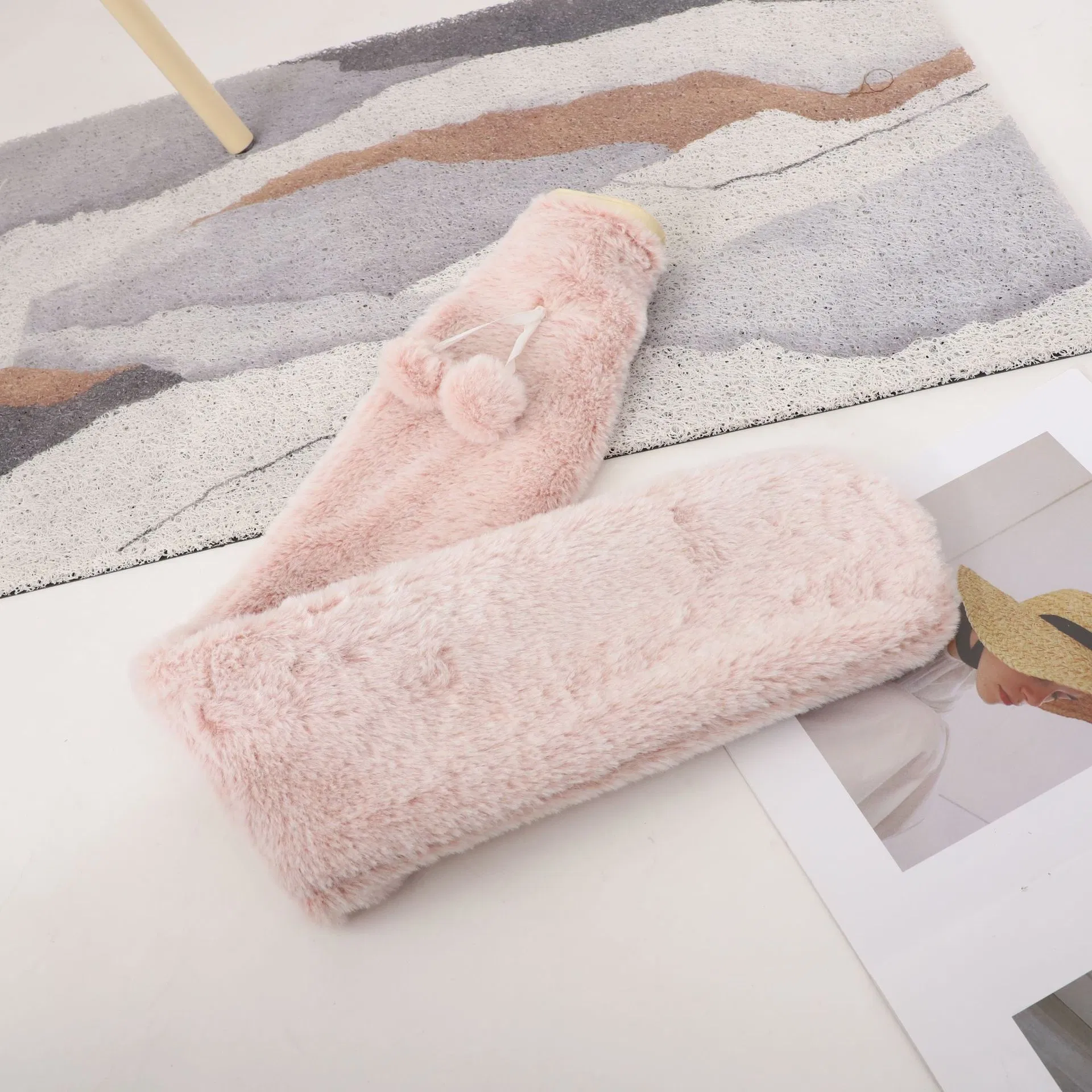 Warm Bag Durable Long Rubber Hot Water Bottle with Cover