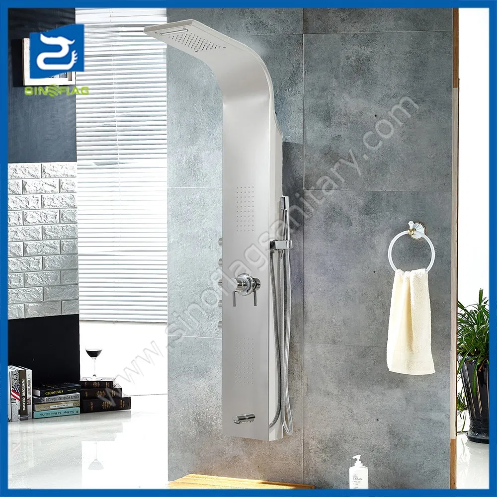 5 Jets Side Handles Bathroom Shower Panel