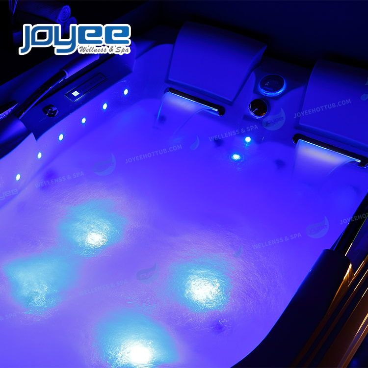 Угловая гидромассажная ванна Joyee с LED-подсветкой