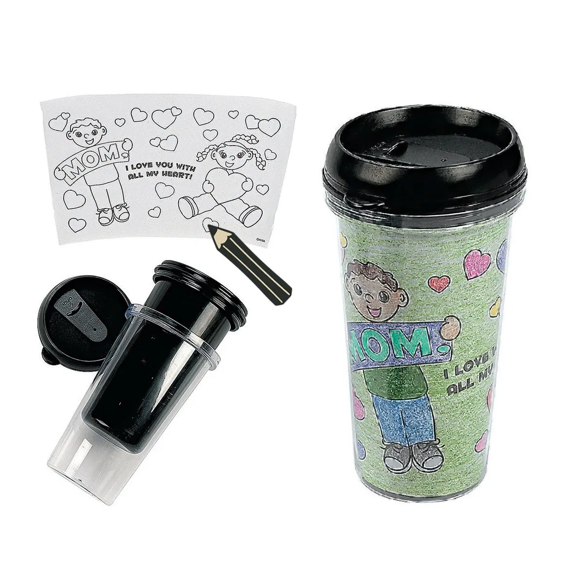 Двухслойная пластиковая кружка 16 oz для промо
