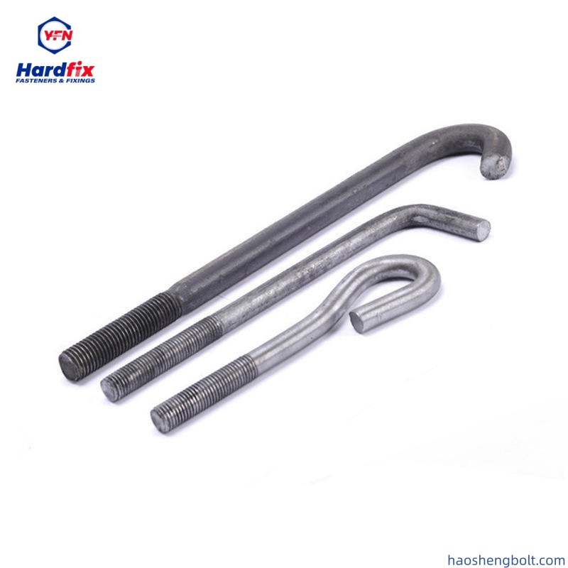 30mm Anchor Bolt M20 M16 M18 Hot DIP Galvanized 8.8 6.8 Grade L J Type Foundation