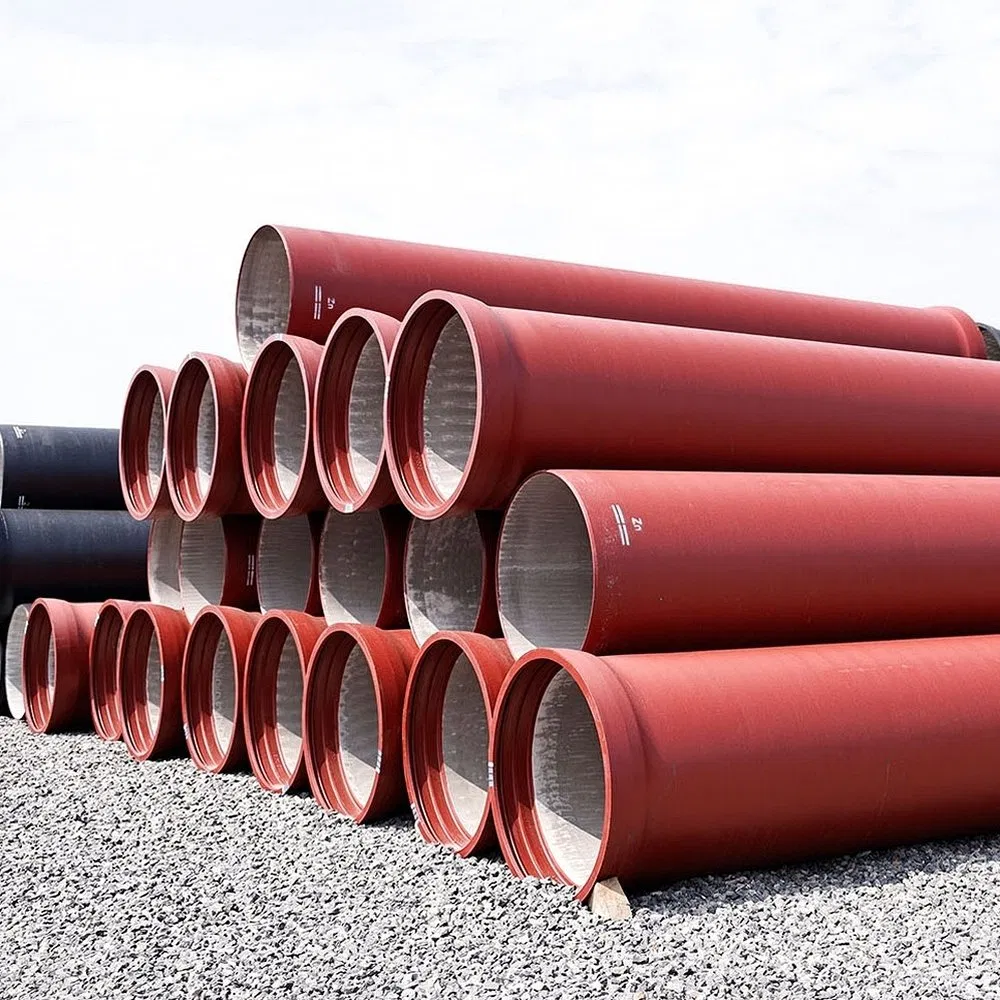 Long Lifespan 5700mm-6000mm Length Sand Cast Ductile Cast Iron Pipe