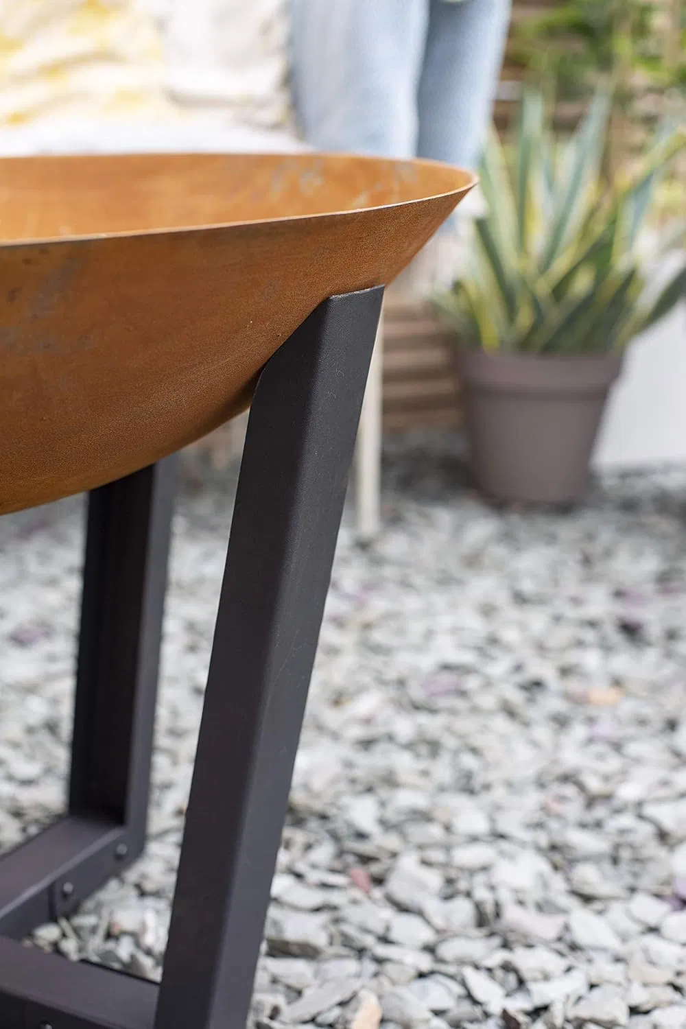 Factory Directly Corten Steel Outdoor Fire Pit Wood Burning Fire Bowl for Patio Backyard Camping