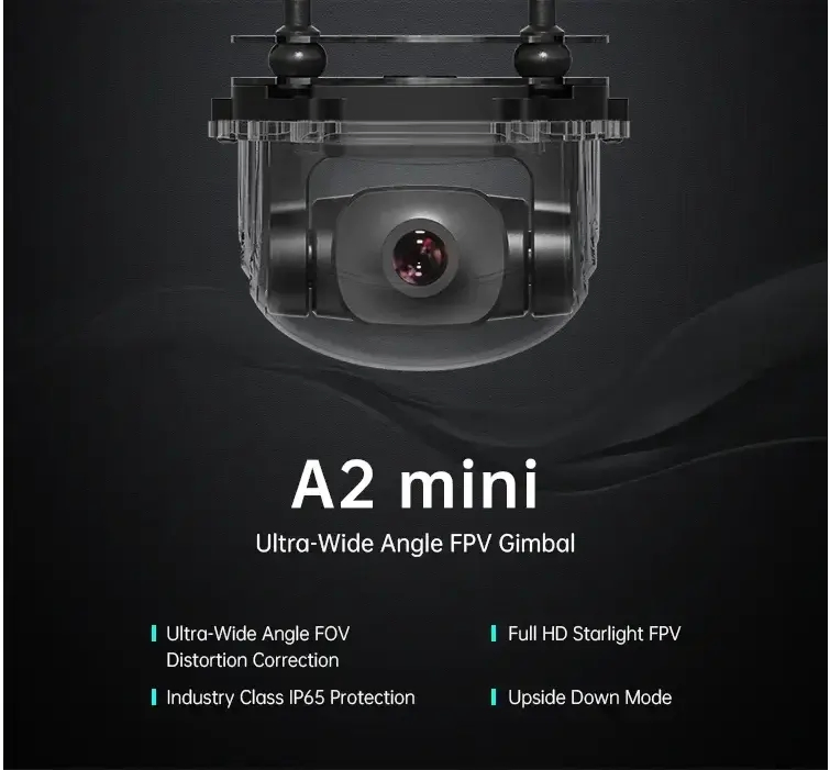 Siyi A2mini Super Wide-Angle Fpv Gimbal 1080 Starlight Night Vision Industrial Grade Three-Proof Inverted Mode Fpv Gimbal Camera