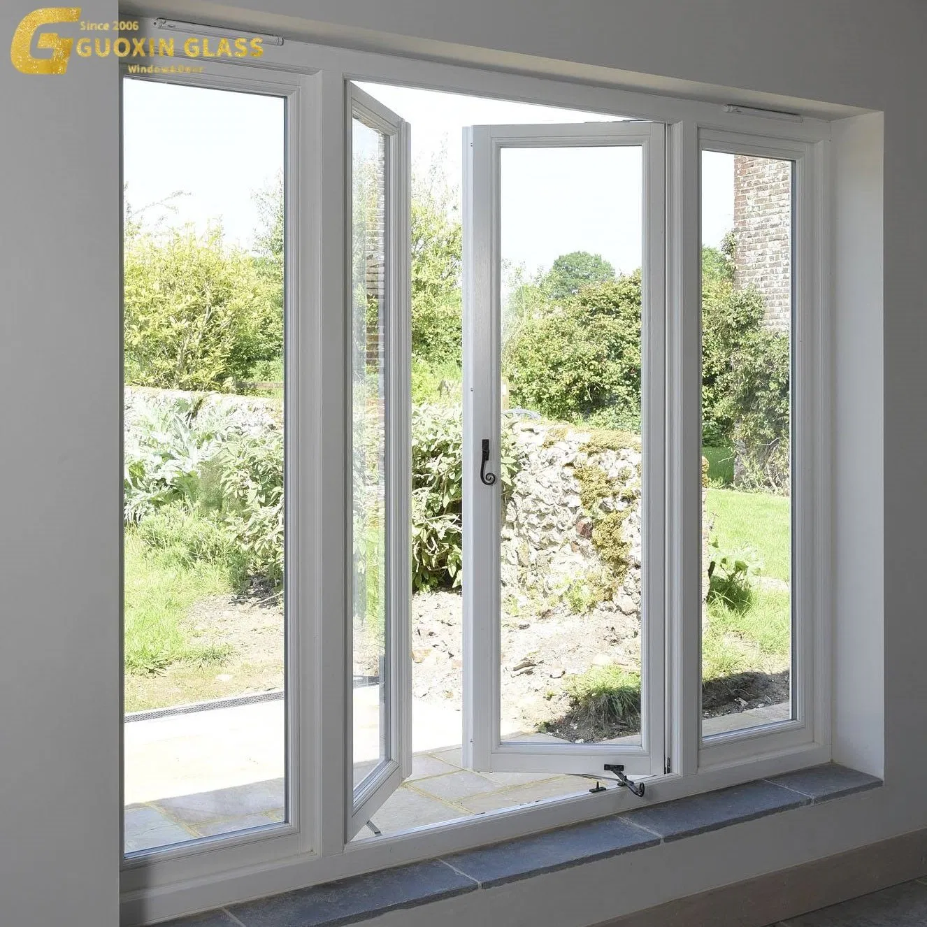 Double Glass High Energy Efficiency Casement Window Aluminium Windows