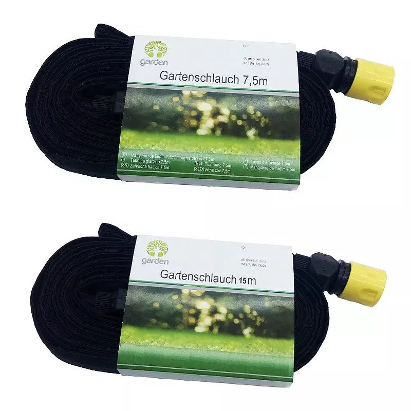 Bestselling Outdoor Garden Flat PVC Perforated Watering Soaker Hose/Pipe with Plastic Connectors for Drip Irrigation
