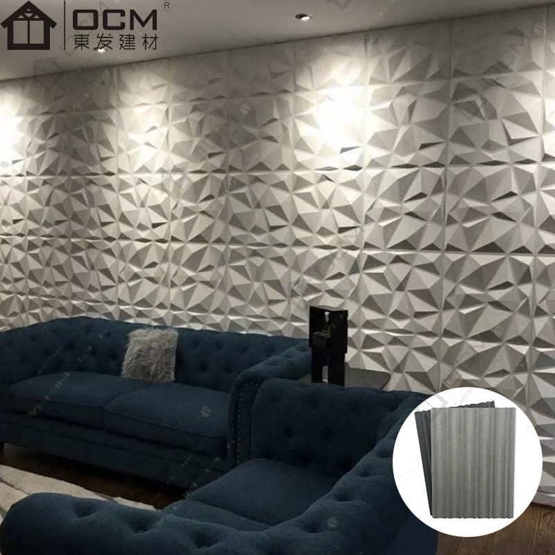 Custom Artistic Cement Carving Innovative Creative Textured Art Elegant Cement Board Wall