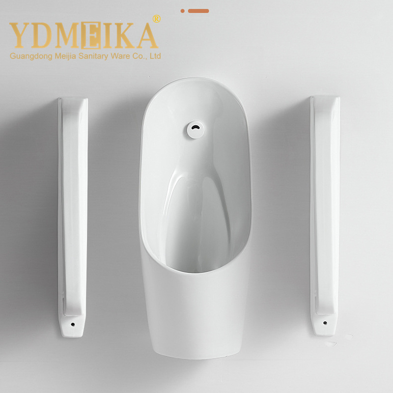 Sanitary Ware Bathroom Ceramic White Public Toilet Urinal Partition Screen Custom Ceramic Urinal Partition Board