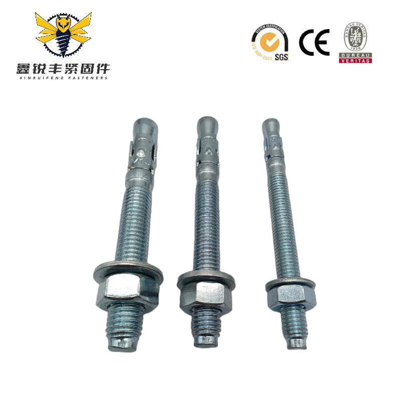 Wedge Anchor Galvanizing Finish Carbon Steel Expansion Bolt Anchor for Concrete