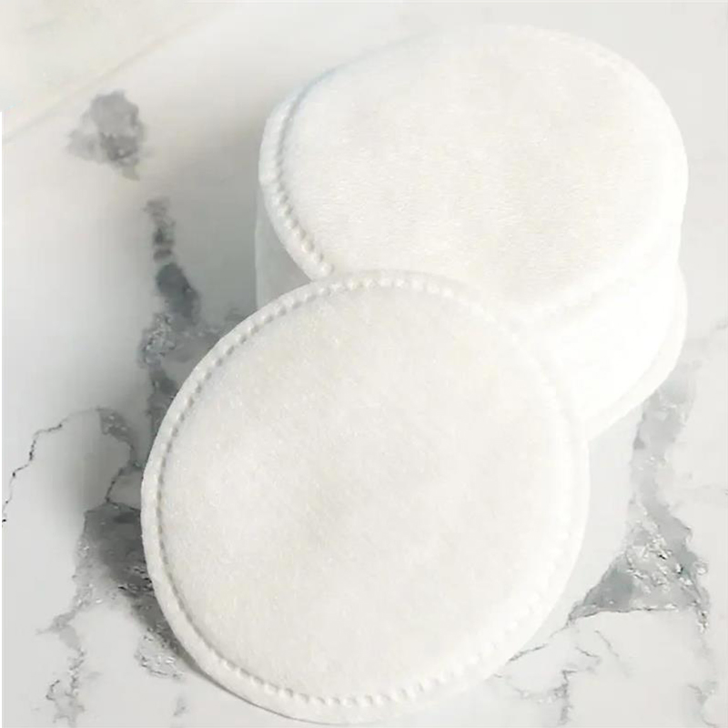 Pure Cotton Pad Double Effect with Pinhole Lock Edge for Makeup