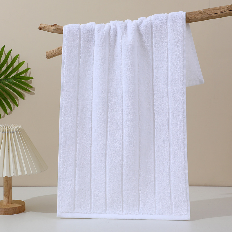Pure Cotton Hotel Towel Bath Towel Set Thickened Absorbent Cotton Embroidered Logo