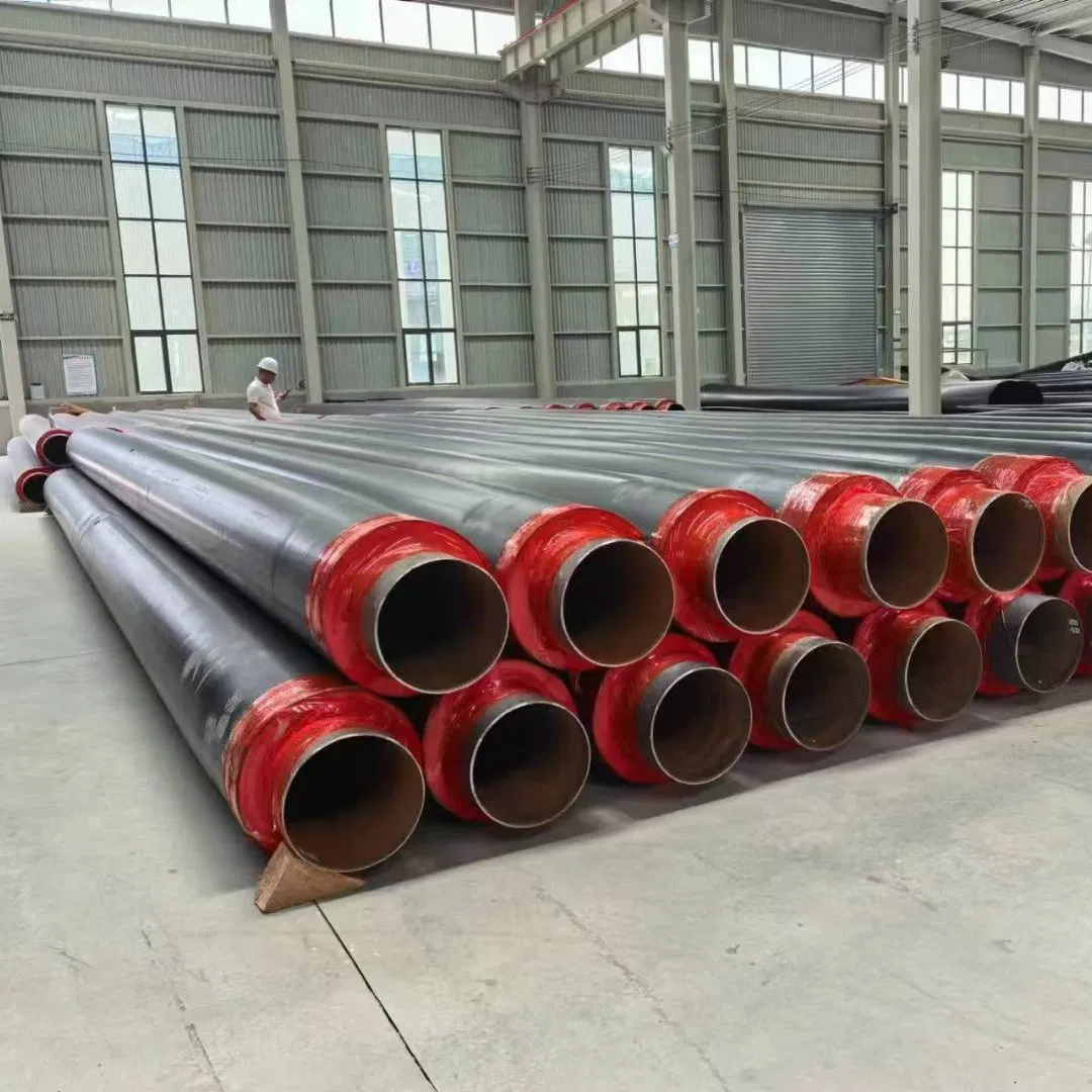 HDPE Jacket Insulated Steel Pipe for Chilled Water Gas Oil Project Smls Insulated Pipe