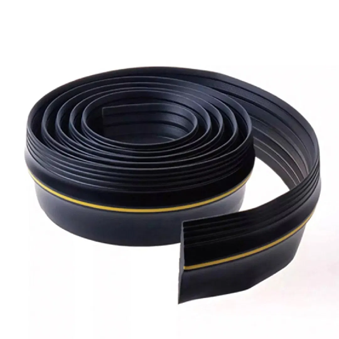 Extruded Rubber Black Strip with Yellow Garage Door Weather Seal Threshold
