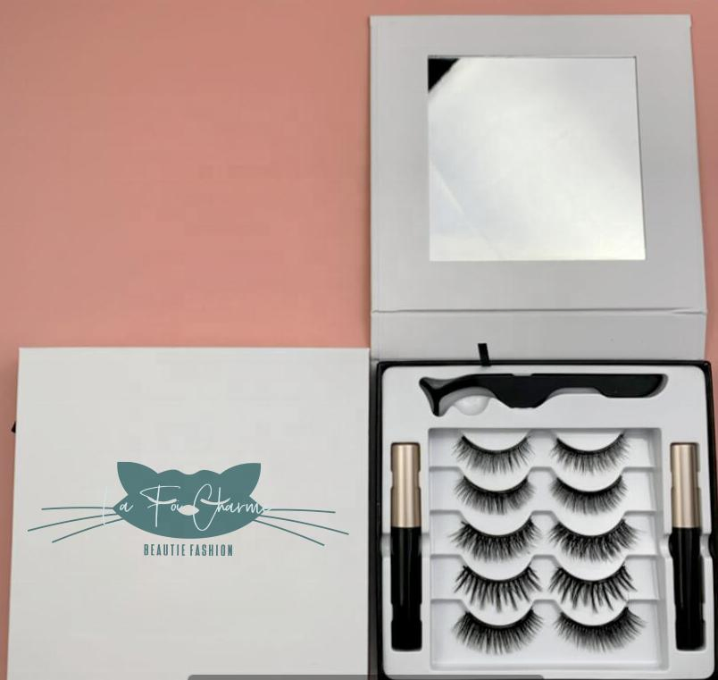 Best Quality Magnetic Eyeliner Eyelash Vendor Customized Boxes Magnetic Eyelashes Lashes
