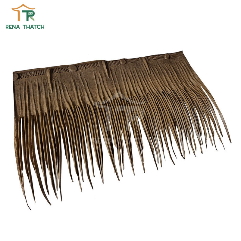 Plastic Fireproof Artificial HDPE Synthetic Palm Panel Palapa Viva Palm Artificial