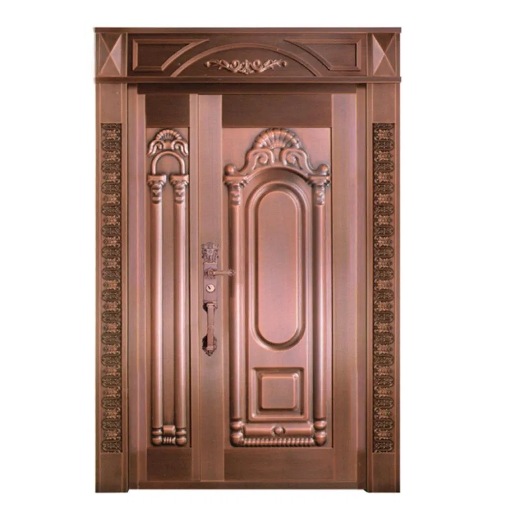 High Performance Majestically Majestic Cost Main Security Entrance Exterior Entry Copper Front Door for House