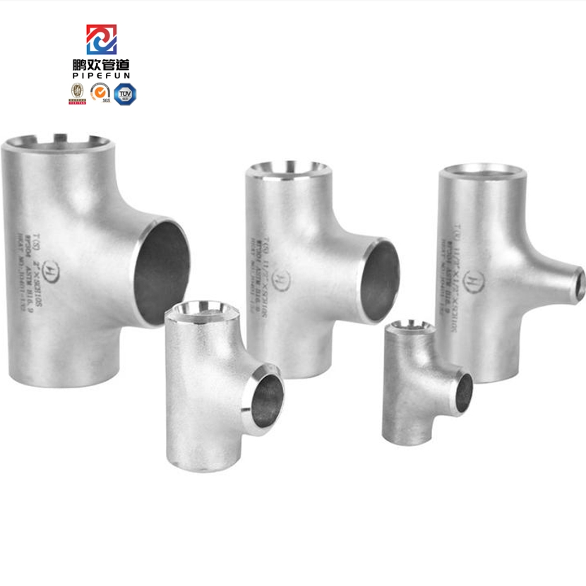 Seamless Butt Welding Stainless Steel Equal Tee