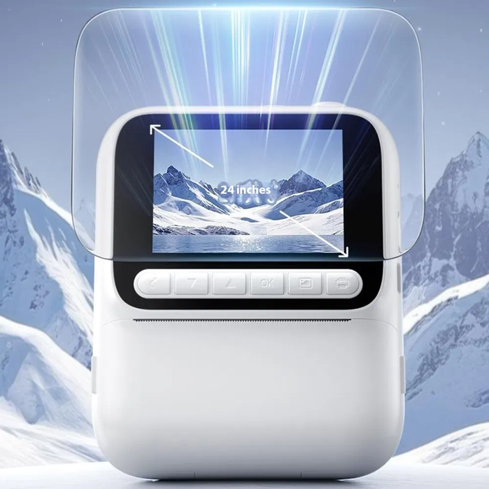 Z700 2.4 Inch IPS Screen Instant Print Camera for Kids Support Single Color Print, with 32g Memory Card and Card Reader