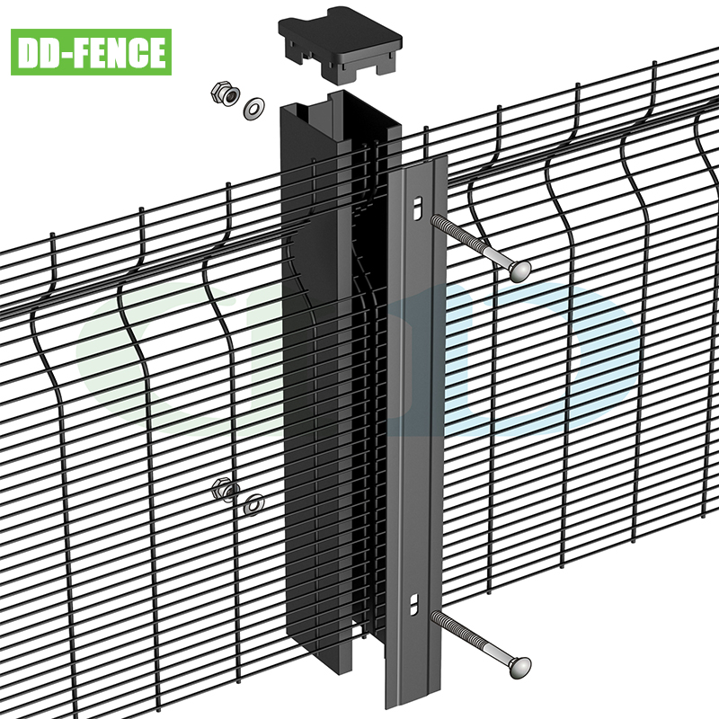Factory Direct High Security 358 Airport Fence Panel with Razor Barbed Wire