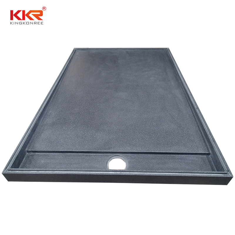 Sanitary Ware Shower Room Artificial Stone Black Slip Resistant Bottom. Shower Tray