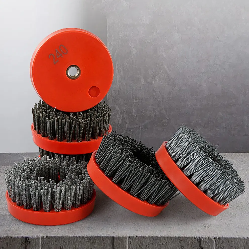 Diamond Cleaning Polishing Brushes Fickert Strong Steel Brush and Antique Brush Abrasive for Granite/Marble Polishing